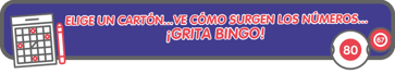 Elige un cartón... ve cómo surgen los números... ¡grita bingo!